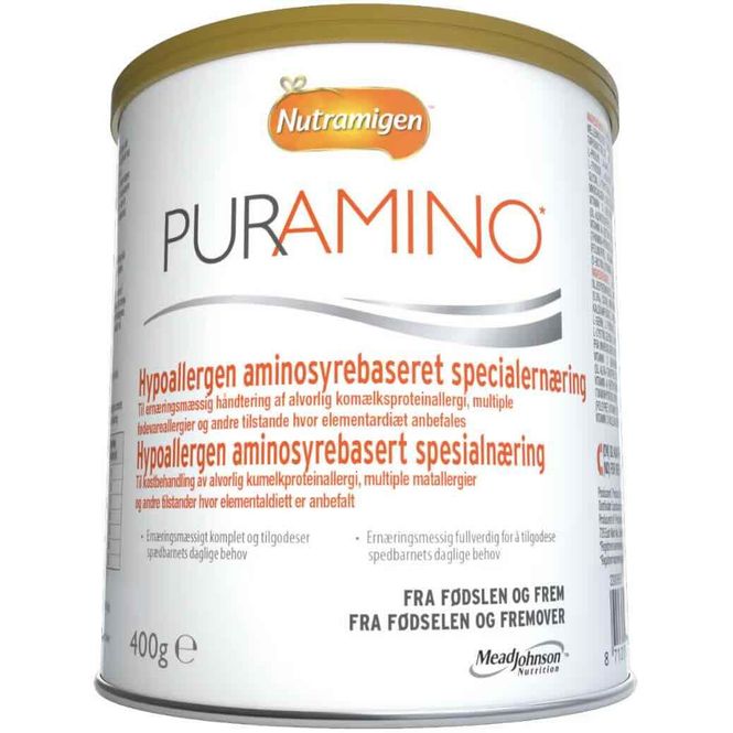Hovedbilde Nutramigen Puramino Hypoallergen Spesialnæring 400 g