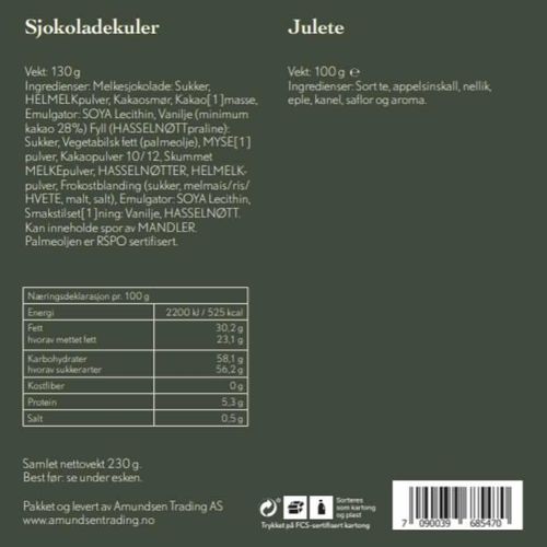 Apotekets Julete & Sjokoladekuler 1 sett