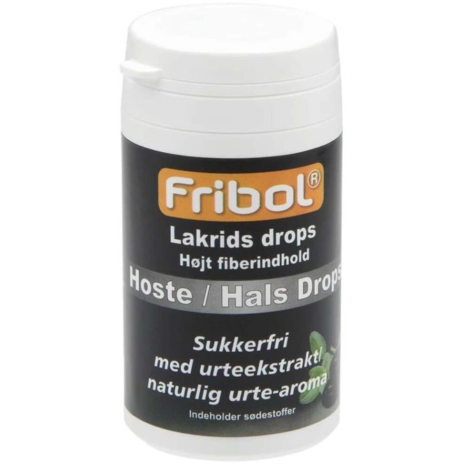 Hovedbilde Fribol Sukkerfri Hoste/Hals Drops Lakris 60 g