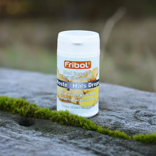 Fribol Sukkerfri Hoste/Hals Drops Ingefær 60 g