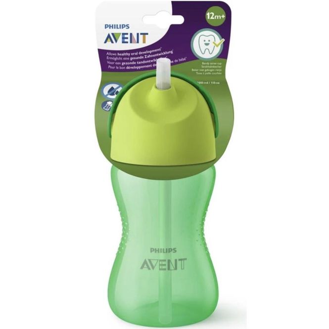 Hovedbilde Avent Straw Cup Grønn 300 ml 1 stk