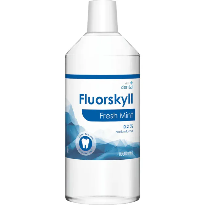 Hovedbilde Vidi Dental Fluorskyll 0,2 % Fresh Mint 1000 ml
