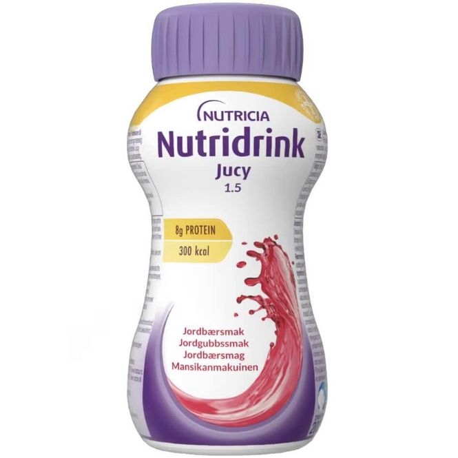 Hovedbilde Nutridrink Jucy Jordbær 4 x 200 ml