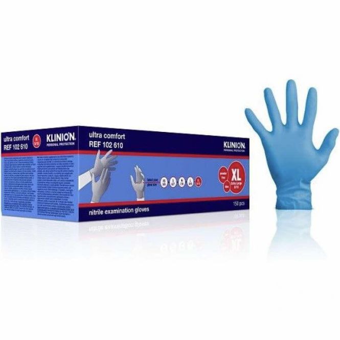 Hovedbilde Klinion Ultra Comfort Nitril Hanske XL 150 stk
