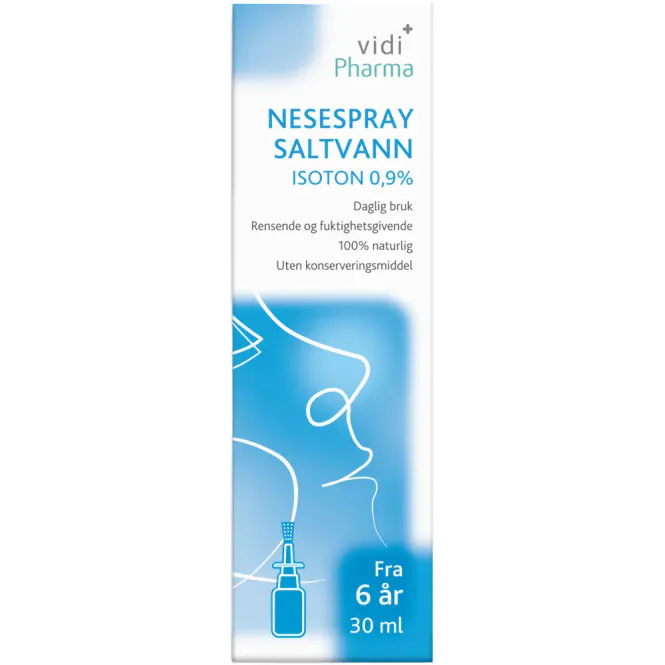 Hovedbilde Vidi Pharma Nesespray Saltvann Isoton 0,9% 30 ml  