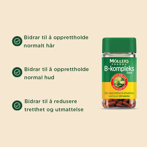 Møllers Pharma B-Kompleks Sterk Tabletter 200 stk
