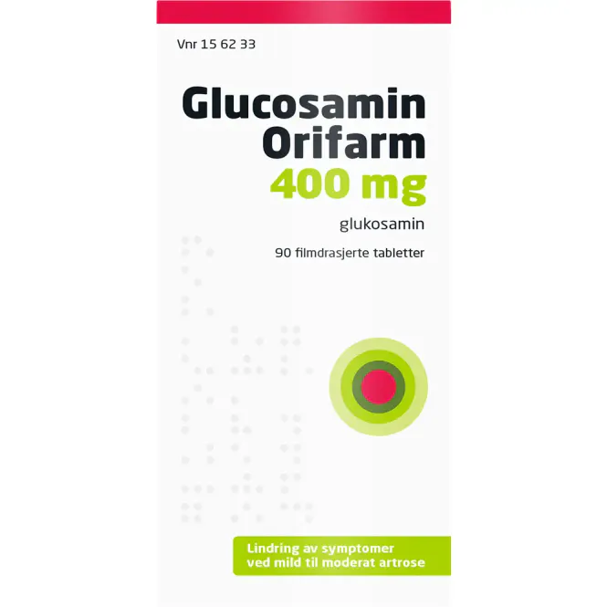 Hovedbilde Glucosamin Orifarm 400 mg Tabletter 90 stk
