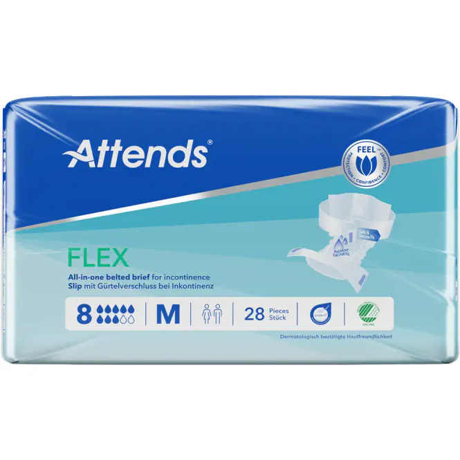 Hovedbilde Attends Flex 8 M Beltebleier 28 stk