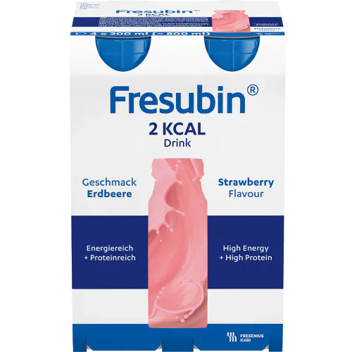 Fresubin 2 kcal Drink Jordbær 4 x 200 ml