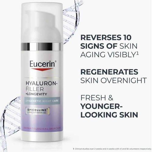 Eucerin Hyaluron-Filler + Longevity Epigenetic Night Care 50 ml