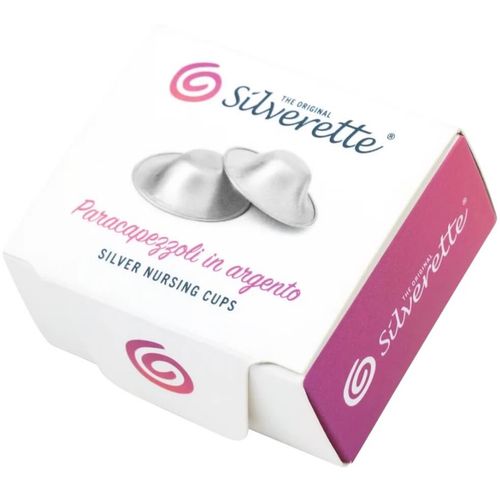 Silverette Brystknoppbeskyttere i Sølv XL 1 par