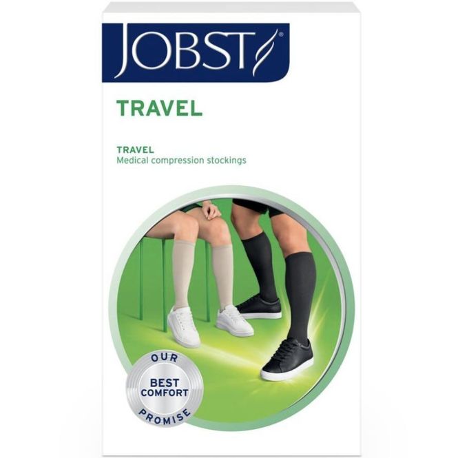 Hovedbilde JOBST Travel Socks K1 Knestrømpe 41/42 Sort 1 par