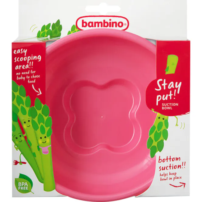 Hovedbilde Bambino Stay Put Bowl Cerise 1 stk