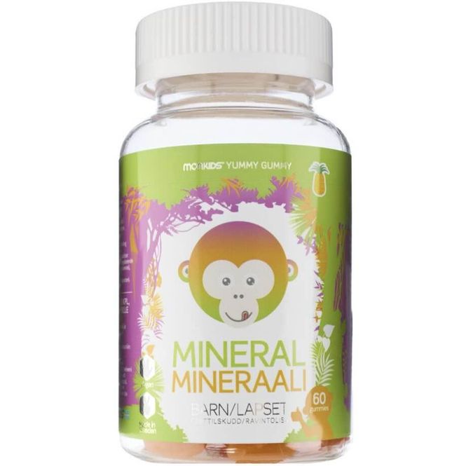 Hovedbilde Monkids Mineral Barn Ananas 60 stk