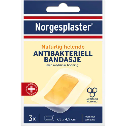 Norgesplaster Antibakteriell Bandasje 3 stk