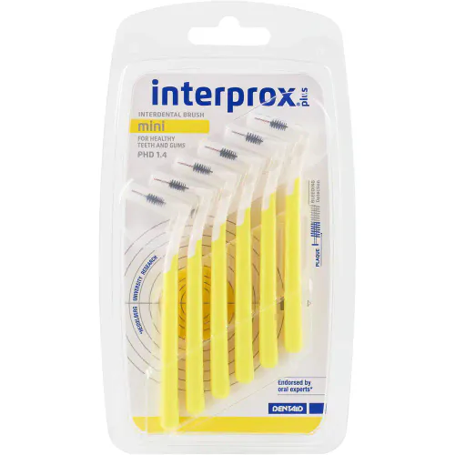 Interprox Vinkel Plus 0,70 mm Gul 6 stk