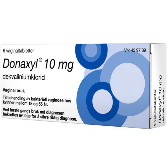 Hovedbilde Donaxyl 10 mg Vaginaltabletter 6 stk
