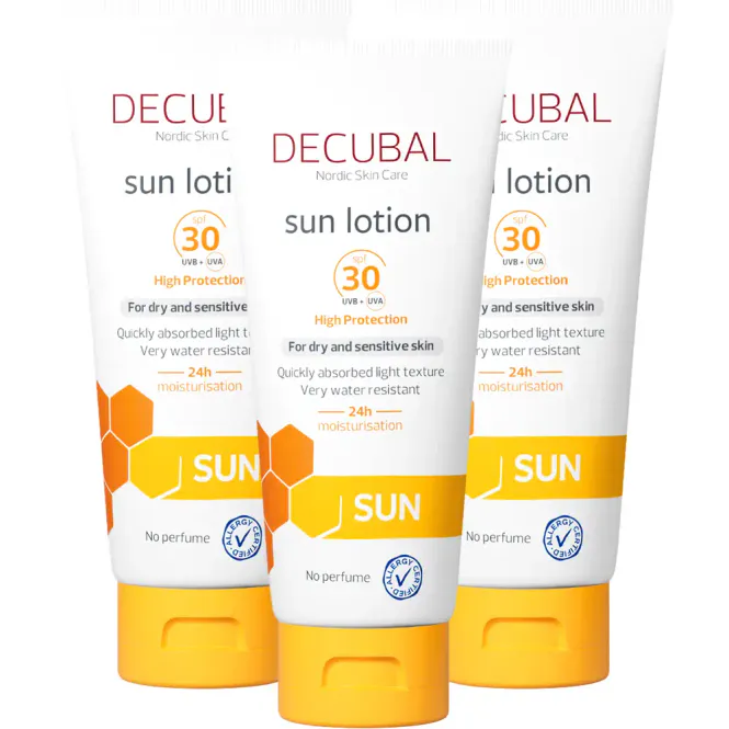 Hovedbilde Decubal Sun Lotion SPF30 Megapack - 3 × 180 ml