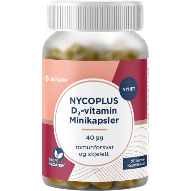 Hovedbilde Nycoplus D3-vitamin 40 μg Minikapsler 90 stk