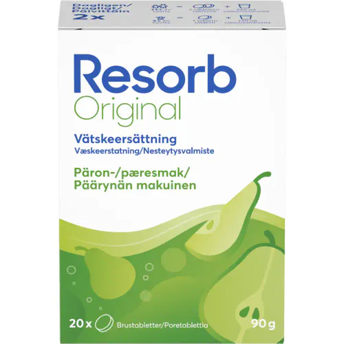 Resorb Original Brusetabletter Pære 2 x 10 stk