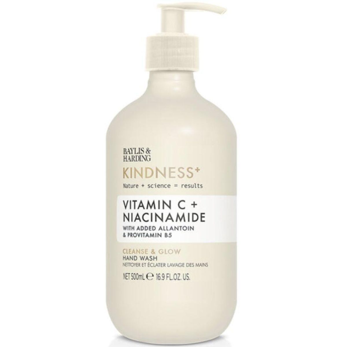 Kindness+ Vitamin C & Niacinimid Cleanse & Glow Hand Wash 500 ml