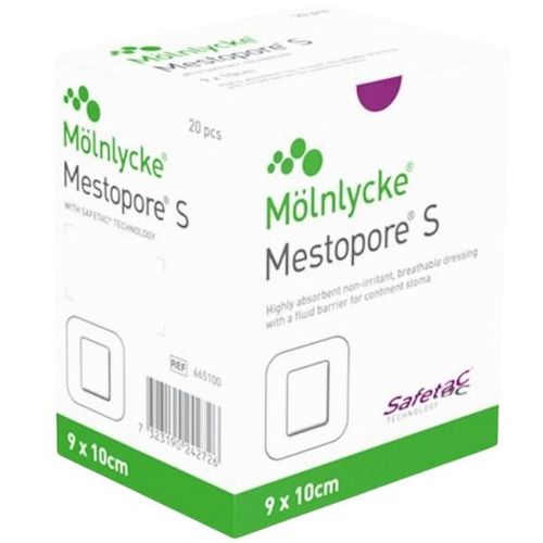 Mestopore S Stomibandasje 9 x 10 cm 20 stk