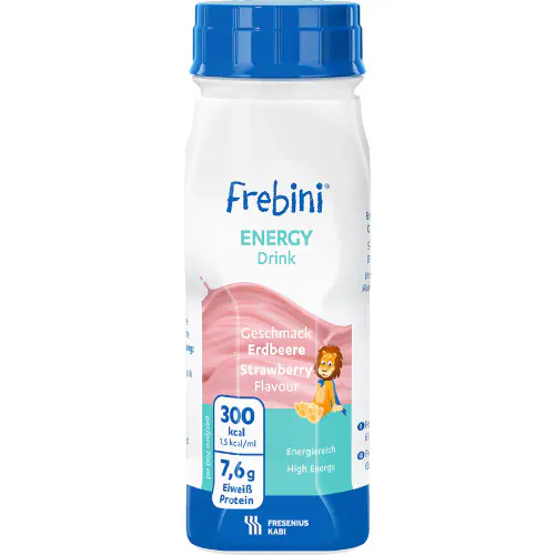 Frebini Energy Drink Jordbær 4 x 200 ml 