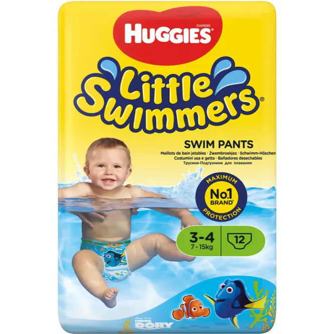 Hovedbilde Little Swimmers Svømmebleier 7-15 kg 12 stk