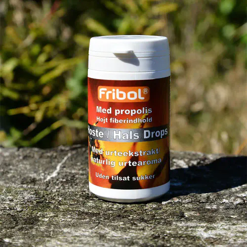 Fribol Sukkerfri Hoste/Hals Drops Propolis 60 g