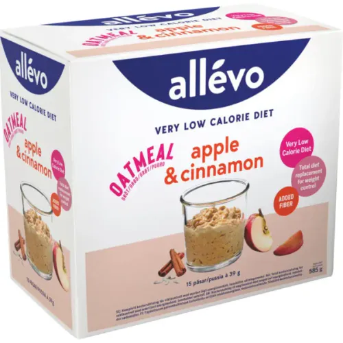 Allevo VLCD Oatmeal Apple & Cinnamon 15 x 39 g