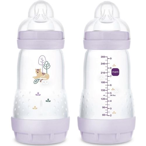 Mam Easy Start Anti-Colic Tåteflaske Lilla 260 ml 1 stk